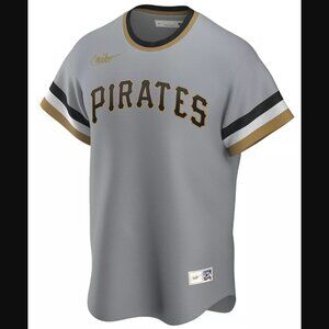 Men's Pittsburgh Pirates Roberto Clemente Nike Gray Road Cooperstown Collection